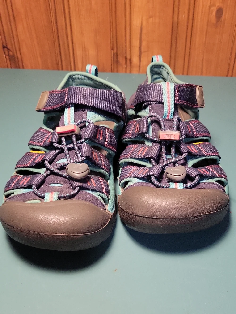 KEEN Kids' Blue and Teal Outdoor Sandals Size 3